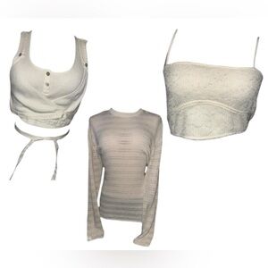 Zara Pink and Cream Tops Collection